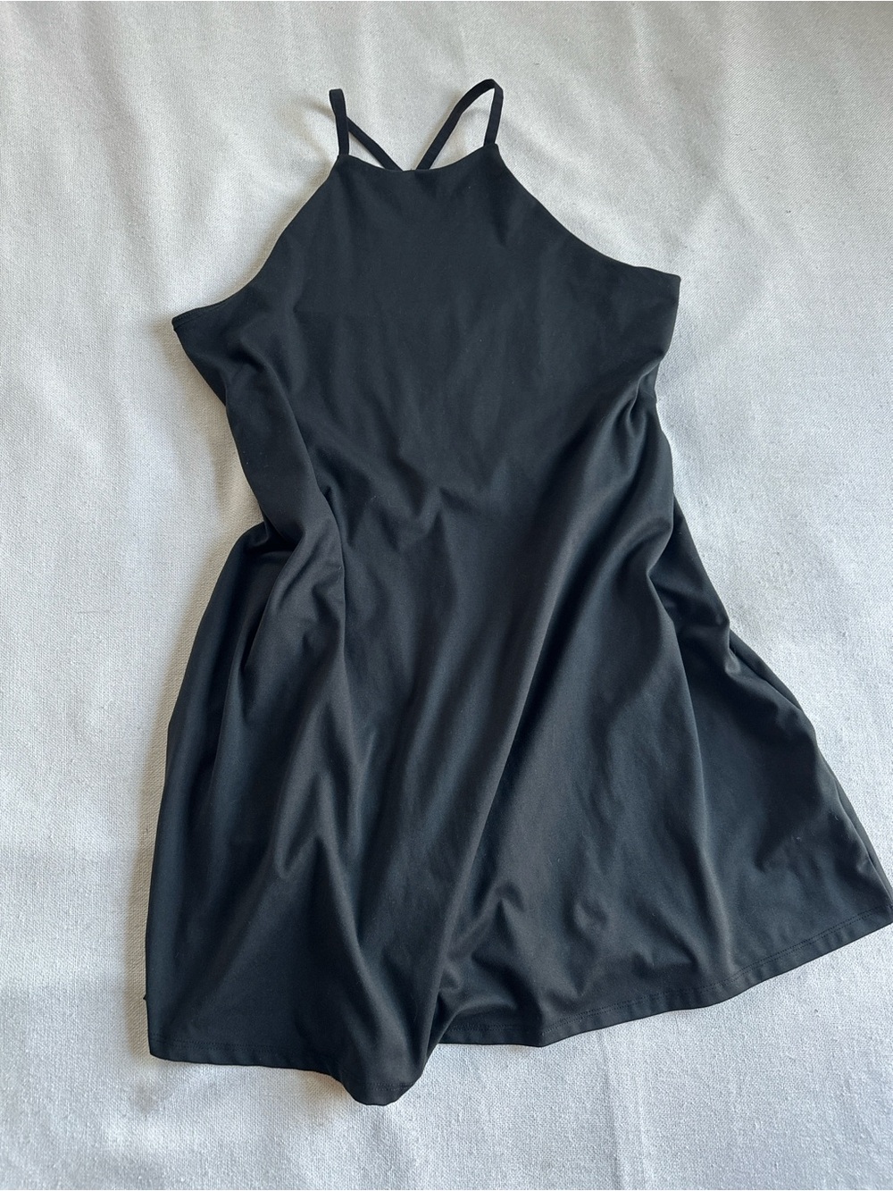 Madewell MWL Flex Fitness Dress in True Black | L - Picture 3 of 12